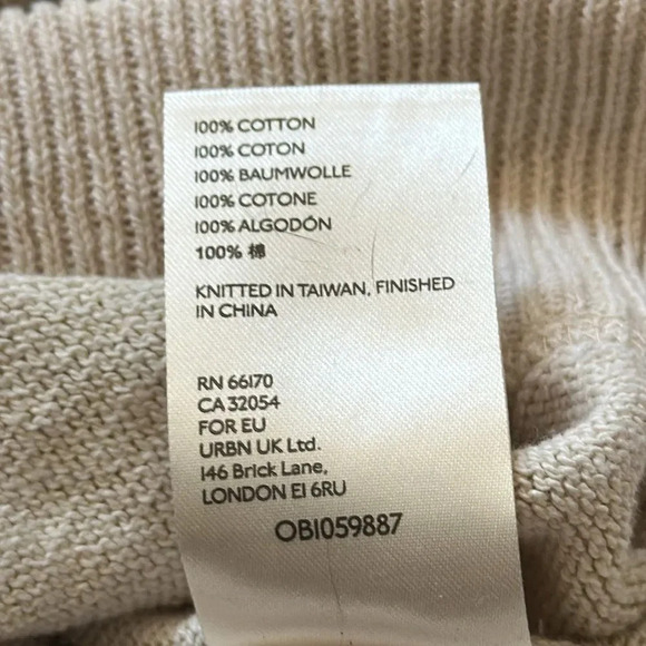 We the Free sz S oversized cotton tie dyed knitwear sweater 26” x 29” - Picture 8 of 8